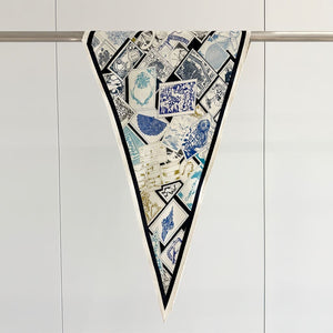 MaraSilk Pure Mulberry Silk-Wool Scarf - Diamond MS813 55" x 17" MS81304