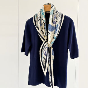 MaraSilk Pure Mulberry Silk-Wool Scarf - Diamond MS813