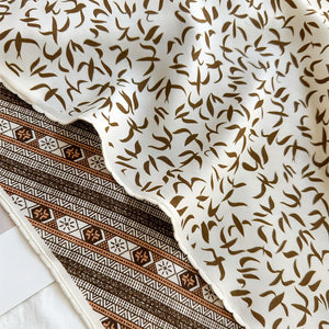 MaraSilk Pure Mulberry Silk-Wool Scarf - Diamond MS813