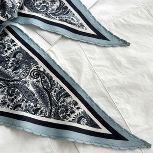 MaraSilk Pure Mulberry Silk-Wool Scarf - Diamond MS813