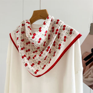 MaraSilk Pure Mulberry Silk-Wool Scarf - Diamond MS813