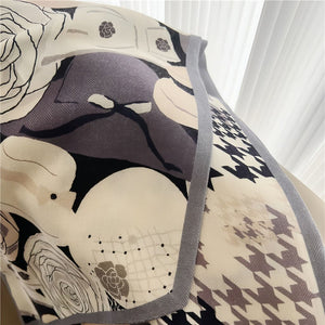 MaraSilk Pure Mulberry Silk-Wool Scarf - Ribbon MS814