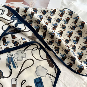 MaraSilk Pure Mulberry Silk-Wool Scarf - Ribbon MS814