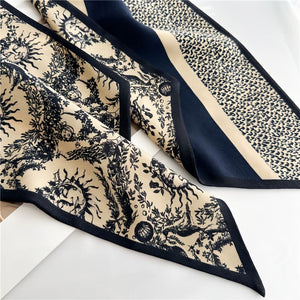 MaraSilk Pure Mulberry Silk-Wool Scarf - Ribbon MS814