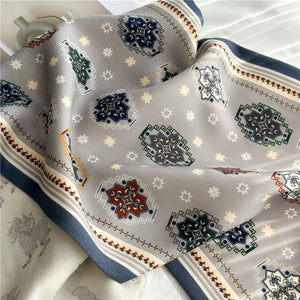 MaraSilk Pure Mulberry Silk-Wool Scarf - Ribbon MS815