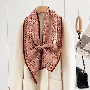 MaraSilk Pure Mulberry Silk-Wool Scarf - Ribbon MS815