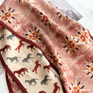 MaraSilk Pure Mulberry Silk-Wool Scarf - Ribbon MS815