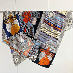 MaraSilk Pure Mulberry Silk-Wool Scarf - Square MS825