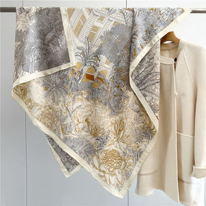 MaraSilk Pure Mulberry Silk-Wool Scarf - Square MS825 51" x 51" MS82502