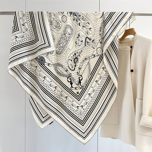 MaraSilk Pure Mulberry Silk-Wool Scarf - Square MS825 51" x 51" MS82503