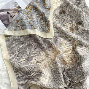 MaraSilk Pure Mulberry Silk-Wool Scarf - Square MS825