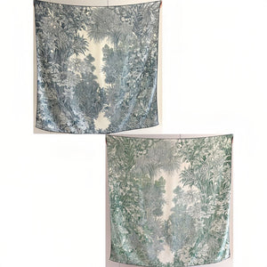 MaraSilk Pure Mulberry Silk-Wool Scarf - Square MS825