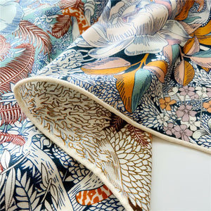 MaraSilk Pure Mulberry Silk-Wool Scarf - Square MS825