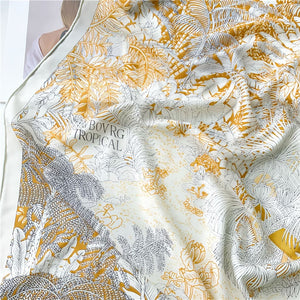 MaraSilk Pure Mulberry Silk-Wool Scarf - Square MS827