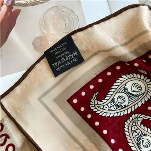 MaraSilk Pure Mulberry Silk-Wool Scarf - Square MS827