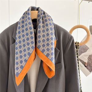 MaraSilk Pure Mulberry Silk-Wool Scarf - Square MS828