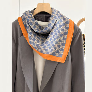 MaraSilk Pure Mulberry Silk-Wool Scarf - Square MS828