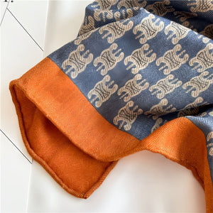 MaraSilk Pure Mulberry Silk-Wool Scarf - Square MS828