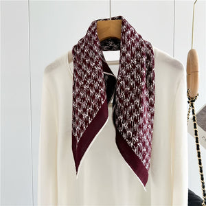MaraSilk Pure Mulberry Silk-Wool Scarf - Square MS828