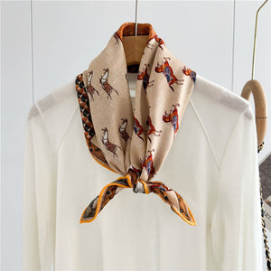 MaraSilk Pure Mulberry Silk-Wool Scarf - Square MS828