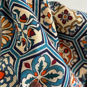 MaraSilk Pure Mulberry Silk-Wool Scarf - Square MS895