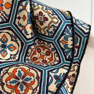 MaraSilk Pure Mulberry Silk-Wool Scarf - Square MS895