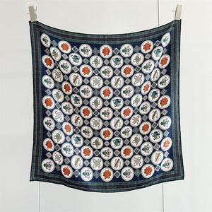 MaraSilk Pure Mulberry Silk-Wool Scarf - Square MS897 25" x 25" MS89703