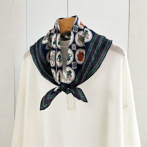 MaraSilk Pure Mulberry Silk-Wool Scarf - Square MS897