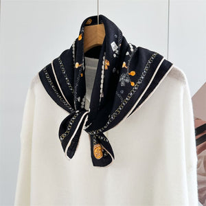 MaraSilk Pure Mulberry Silk-Wool Scarf - Square MS897
