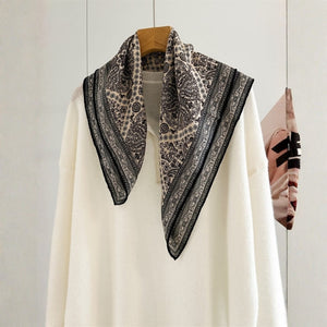 MaraSilk Pure Mulberry Silk-Wool Scarf - Square MS897