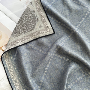 MaraSilk Pure Mulberry Silk-Wool Scarf - Square MS900