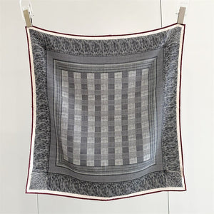 MaraSilk Pure Mulberry Silk-Wool Scarf - Square MS901