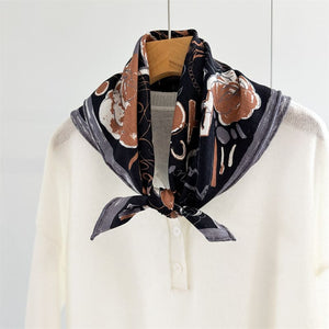MaraSilk Pure Mulberry Silk-Wool Scarf - Square MS902 25" x 25" MS90201