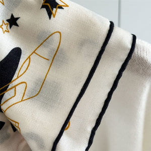 MaraSilk Pure Mulberry Silk-Wool Scarf - Square MS903