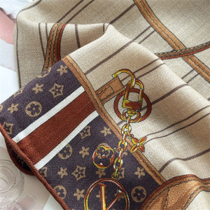 MaraSilk Pure Mulberry Silk-Wool Scarf - Square MS904
