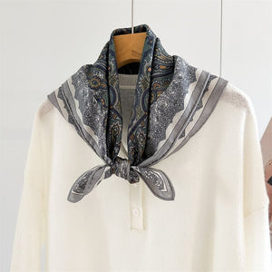 MaraSilk Pure Mulberry Silk-Wool Scarf - Square MS904
