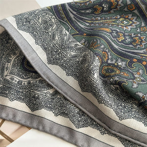 MaraSilk Pure Mulberry Silk-Wool Scarf - Square MS904