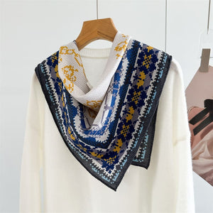 MaraSilk Pure Mulberry Silk-Wool Scarf - Square MS904