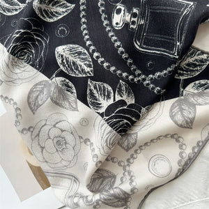 MaraSilk Pure Mulberry Silk-Wool Scarf - Square MS904