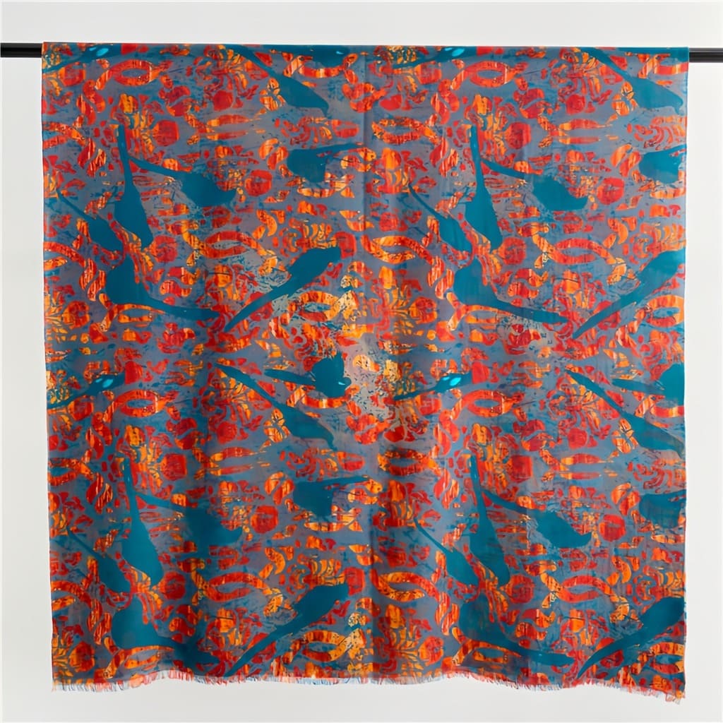 MaraSilk Pure Wool Scarf - Oblong MS818