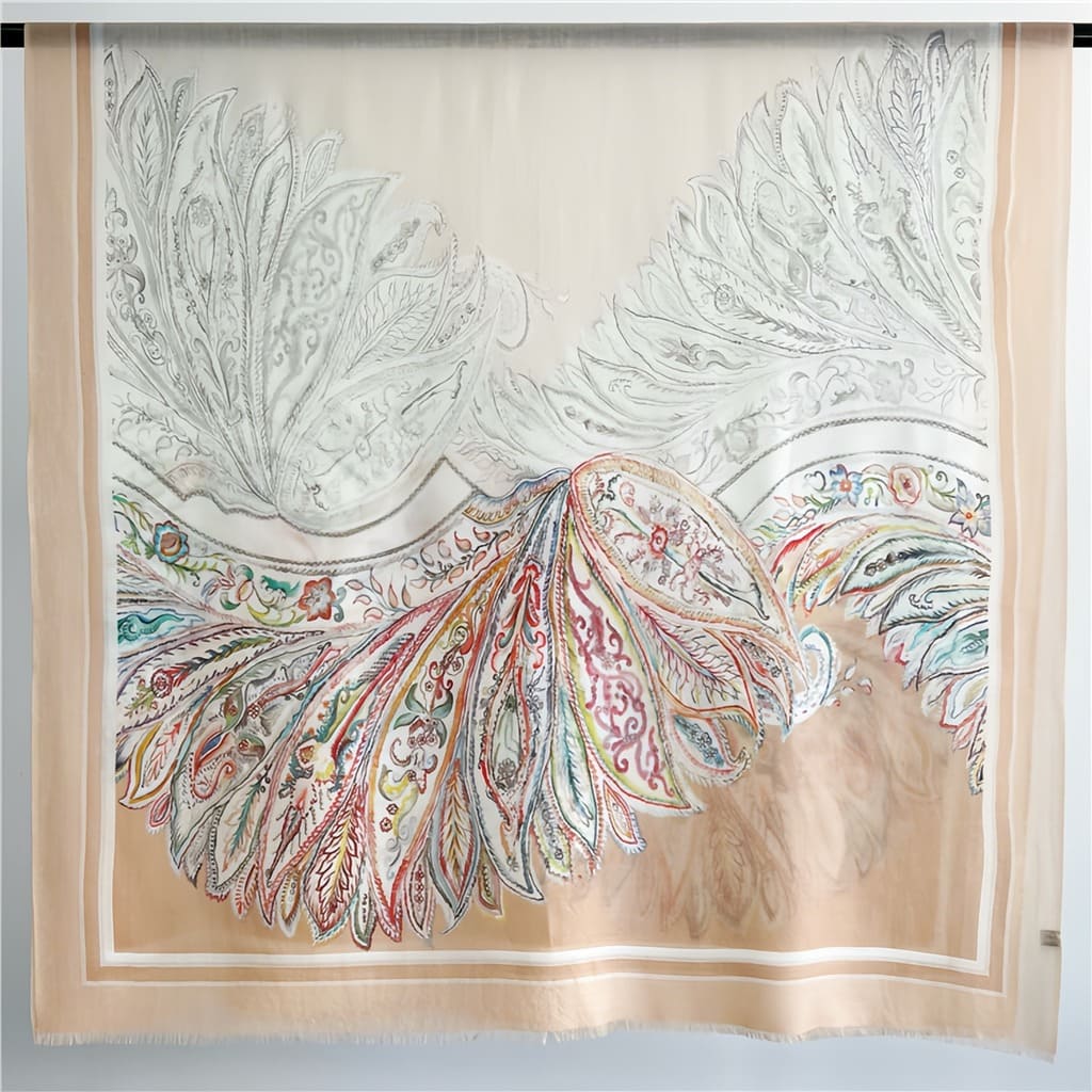 MaraSilk Pure Wool Scarf - Oblong MS819