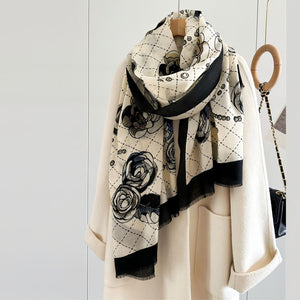 MaraSilk Pure Wool Scarf - Oblong MS821