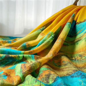 MaraSilk Pure Wool Scarf - Oblong MS834