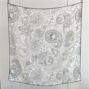 MaraSilk Pure Wool Scarf - Square MS816