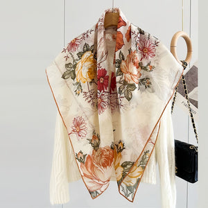 MaraSilk Pure Wool Scarf - Square MS816