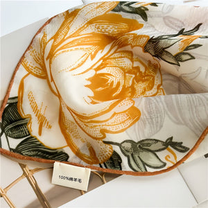 MaraSilk Pure Wool Scarf - Square MS816