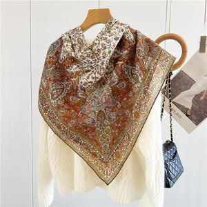MaraSilk Pure Wool Scarf - Square MS816