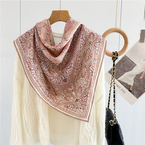 MaraSilk Pure Wool Scarf - Square MS816