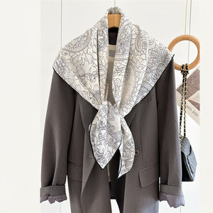 MaraSilk Pure Wool Scarf - Square MS816