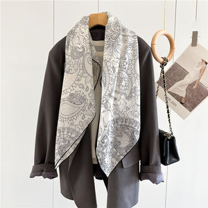 MaraSilk Pure Wool Scarf - Square MS816